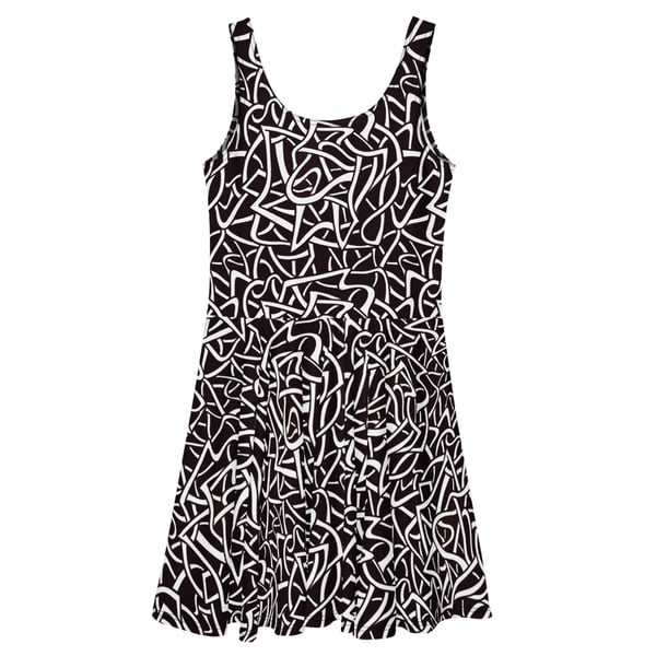 Curve Line Skater Dress