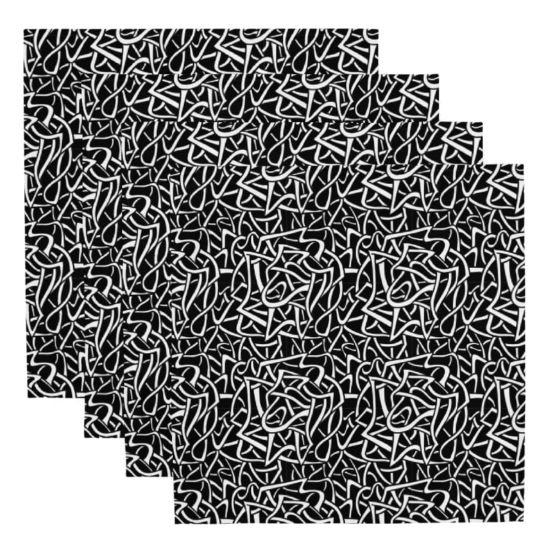 Curve Pattern Napkin Set