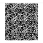 Curve Pattern Shower Curtain — view 1