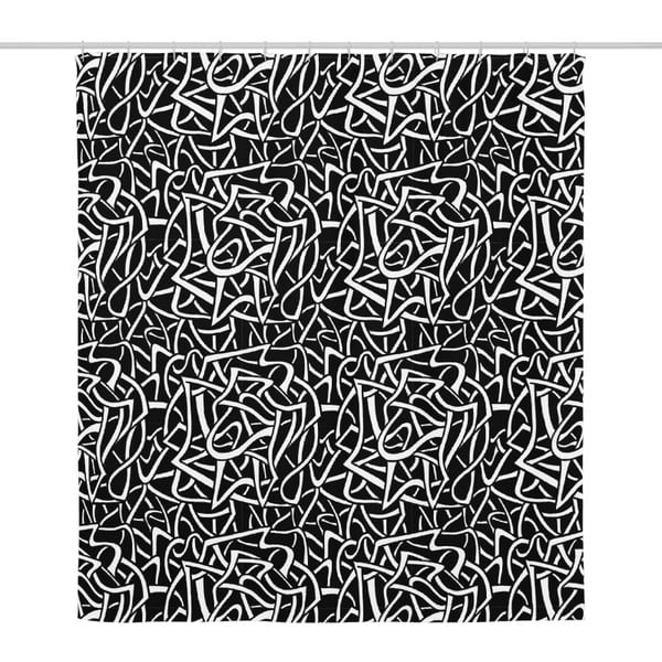 Curve Pattern Shower Curtain