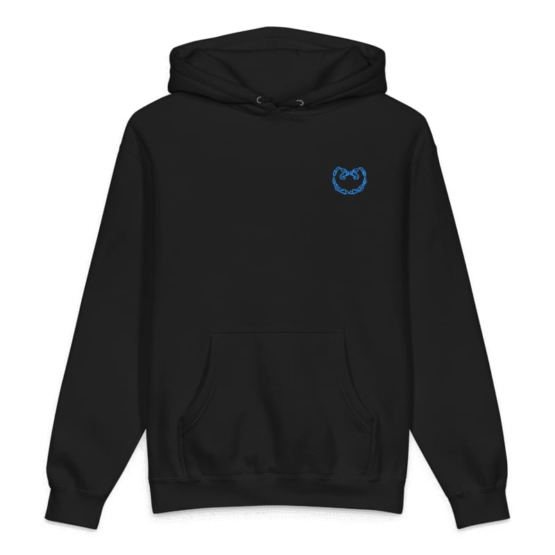 Heart Mark Hoodie — Aqua/Teal