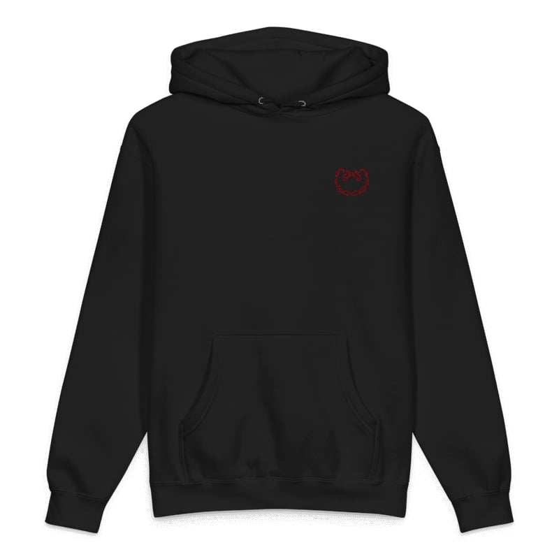 Heart Mark Hoodie — Maroon