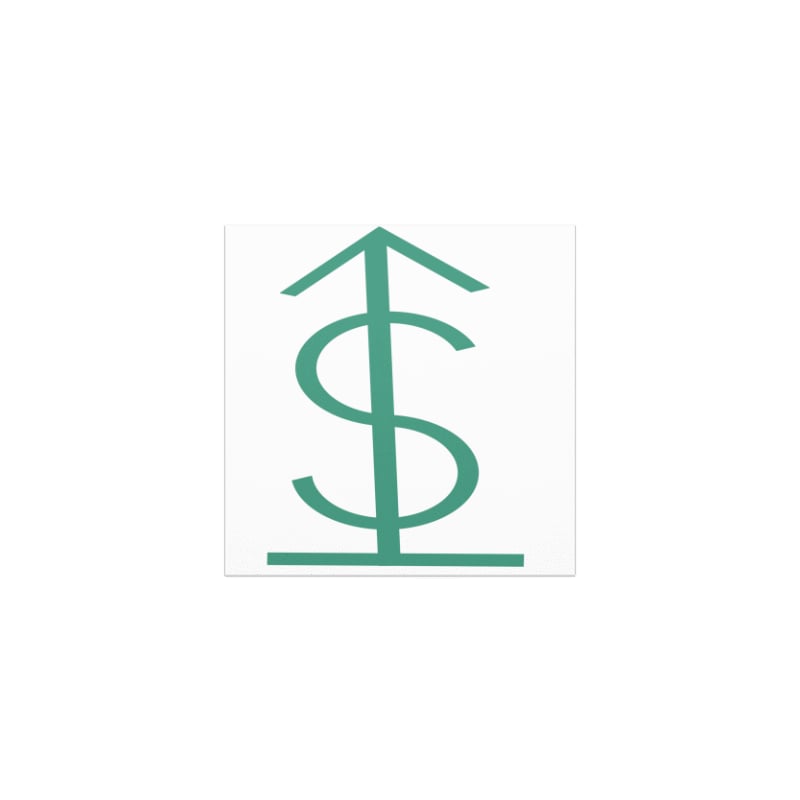 Money Glyph Car Magnet