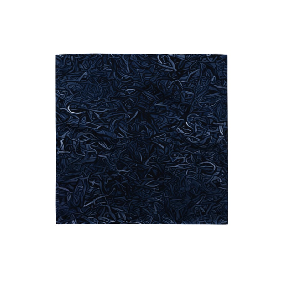 Navy Curve Bandana