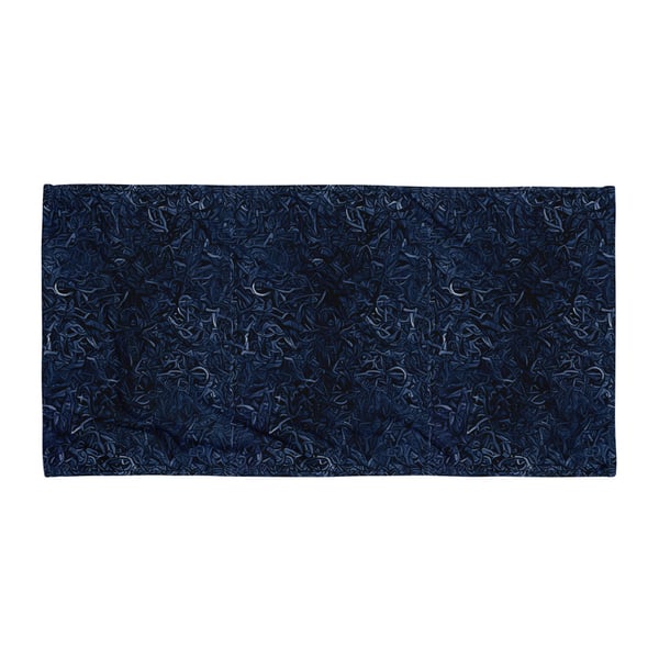 Navy Curve Beach Towel